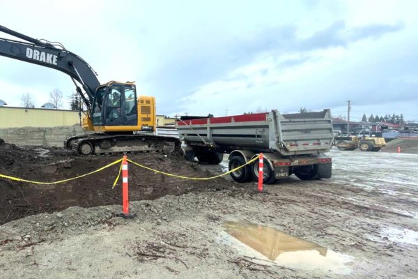 Disposal via dump truck to a suitably licensed facility